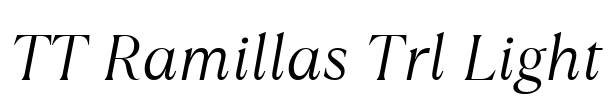 TT Ramillas Trl Light Font Image