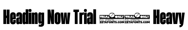 Heading Now Trial 38 Heavy Font Image