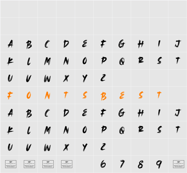 Broad Gauge Free Character Map