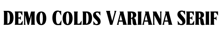 Demo Colds Variana Serif Font Image