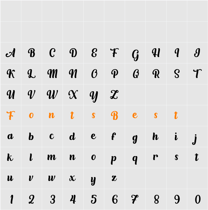 Albertyne Character Map