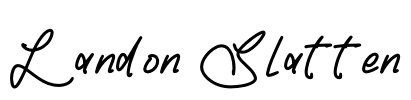 Landon Slatten Font Image
