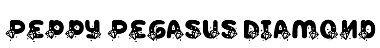 Peppy Pegasus Diamond Font Image