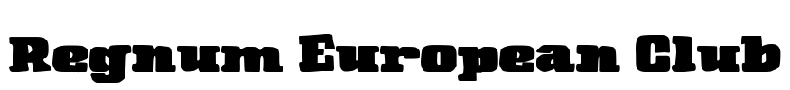 Regnum European Club Font Image