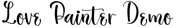 Love Painter Demo Font Image