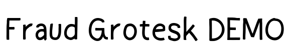 Fraud Grotesk DEMO Font Image