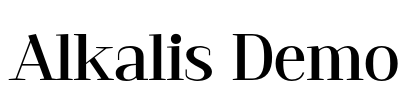 Alkalis Demo Font Image