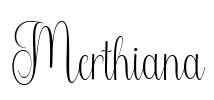 Merthiana Font Image