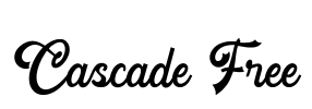 Cascade Free Font Image