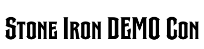 Stone Iron DEMO Con Font Image