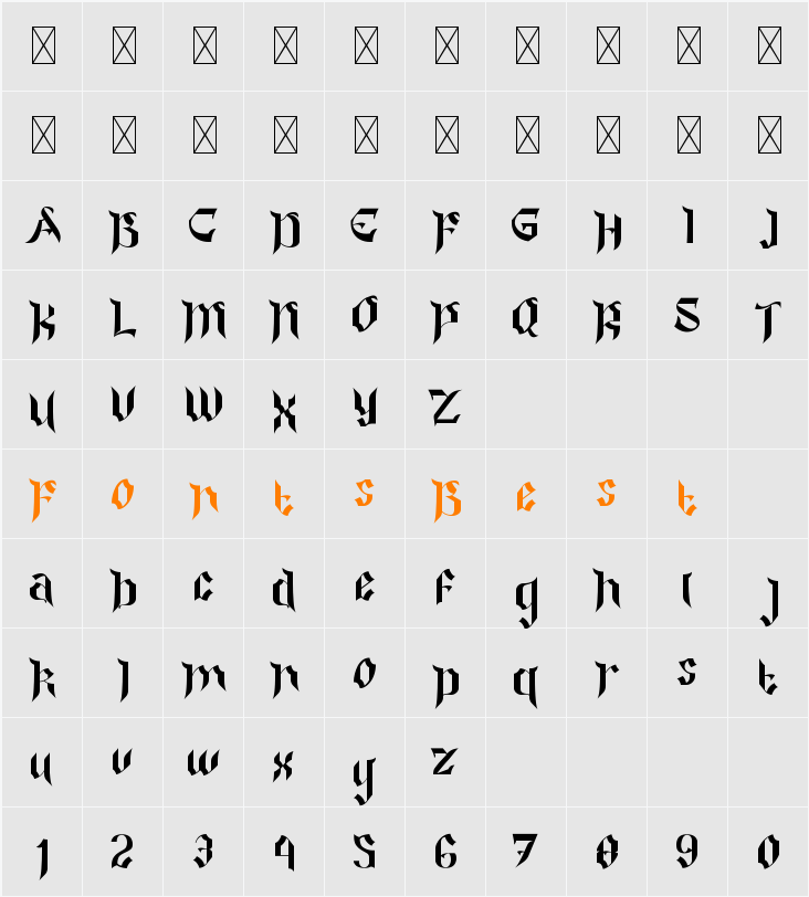 Colide Character Map