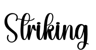 Striking Font Image