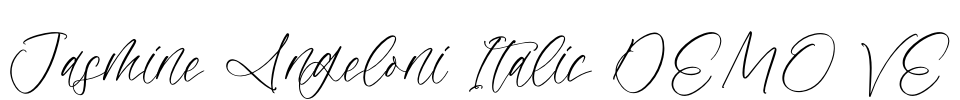 Jasmine Angeloni Italic DEMO VE Font Image