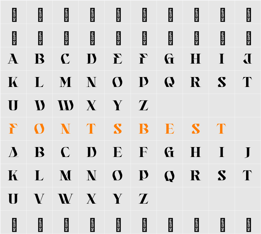 Abose - Demo Version Character Map
