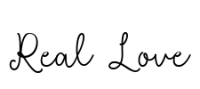 Real Love Font Image
