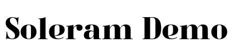 Soleram Demo Font Image