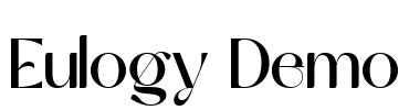 Eulogy Demo Font Image