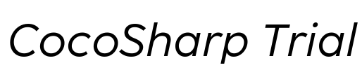 CocoSharp Trial Font Image