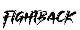 FIGHTBACK Font Image