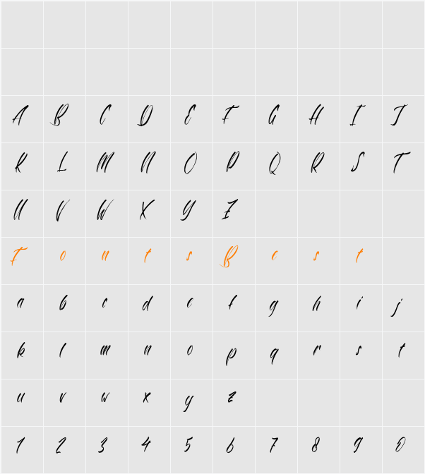 Antartika Display Character Map
