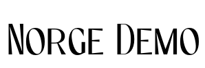 Norge Demo Font Image