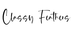 Classy Feathers Font Image
