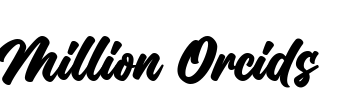 Million Orcids Font Image