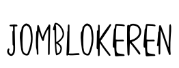 JOMBLOKEREN Font Image