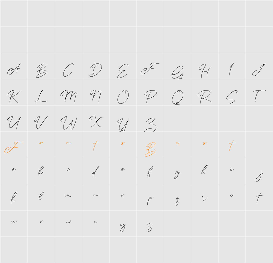 Afiany Free Character Map