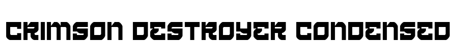 Crimson Destroyer Condensed Font Image