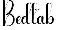 Bedtab Font Image