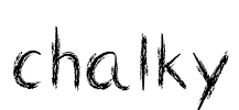 chalky Font Image