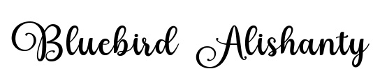 Bluebird Alishanty Font Image