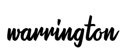 warrington Font Image
