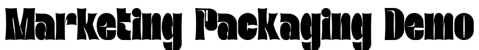 Marketing Packaging Demo Font Image