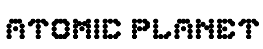 ATOMIC PLANET Font Image
