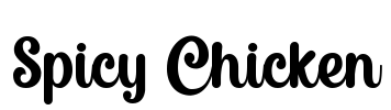 Spicy Chicken Font Image
