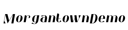 MorgantownDemo Font Image