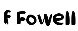 f Fowell Font Image