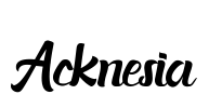 Acknesia Font Image