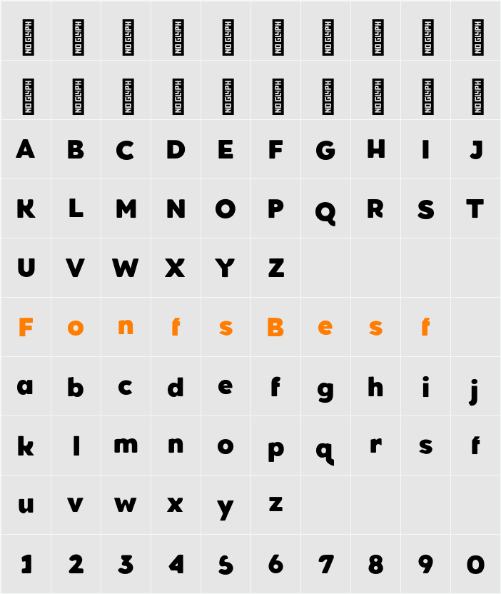 Clevicute Personal Use Character Map