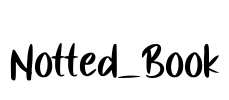 Notted_Book Font Image