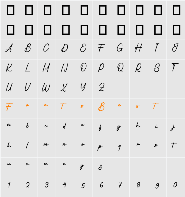 Brutherhud Character Map
