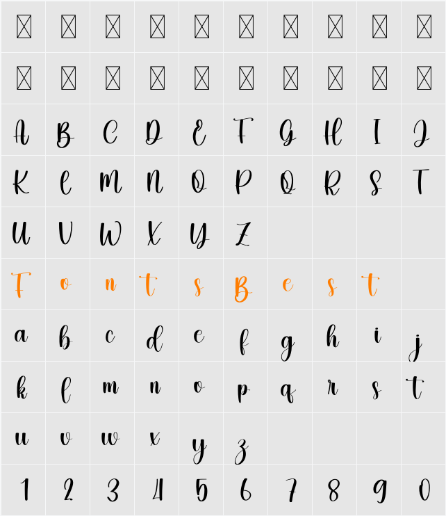 Flatter Character Map