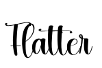 Flatter Font Image