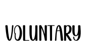 Voluntary Font Image