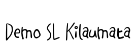 Demo SL Kilaumata Font Image