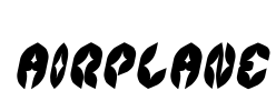 AIRPLANE Font Image