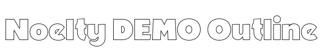 Noelty DEMO Outline Font Image
