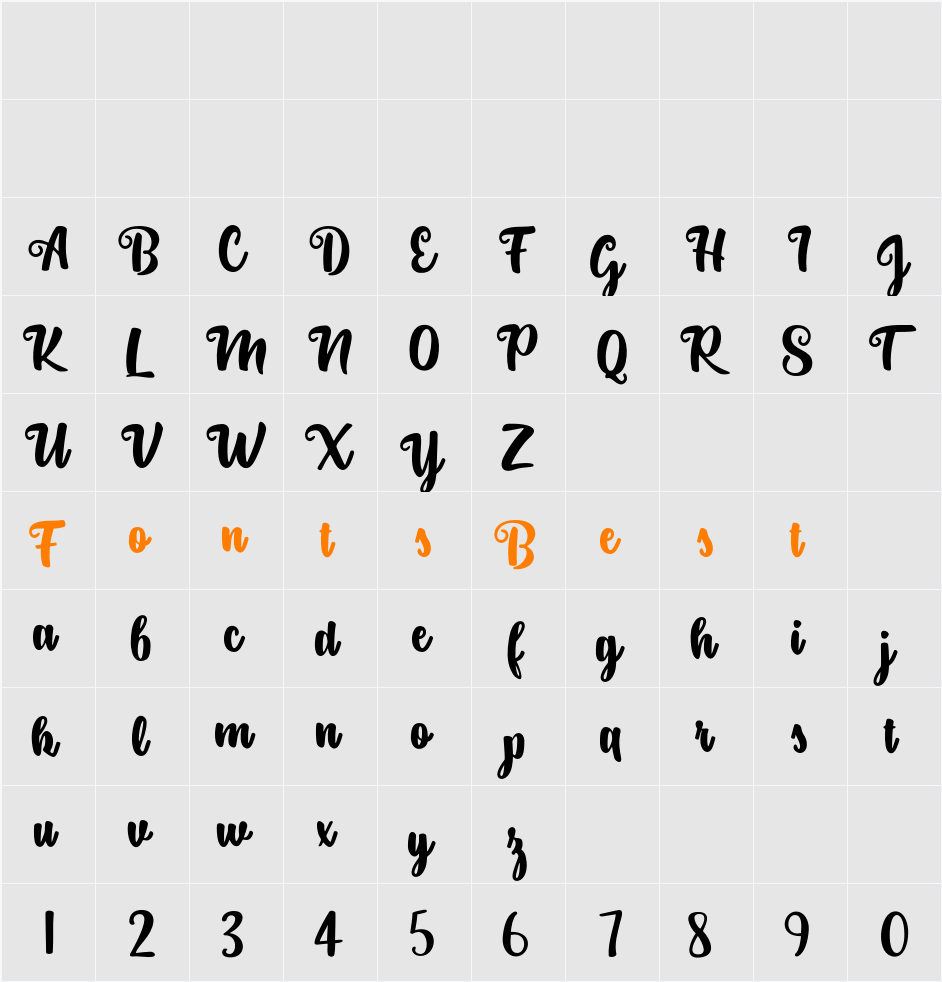 Hello Solvita Character Map